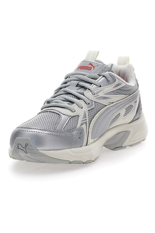 Puma Milenio Tech Fitnessschuhe in Weiß und Silber