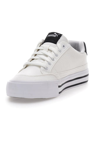 Sneakers Bianche e Nere Con Lacci Puma Court Classic Vulc Fs