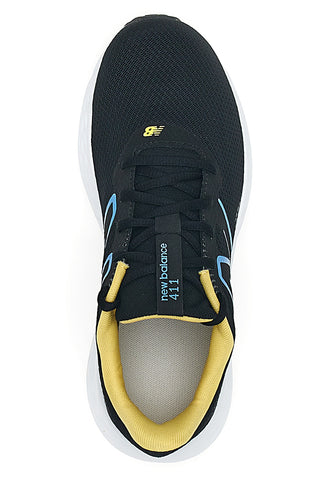 NEW BALANCE 411 Laufschuhe mit Mesh-Obermaterial in Schwarz und Gelb