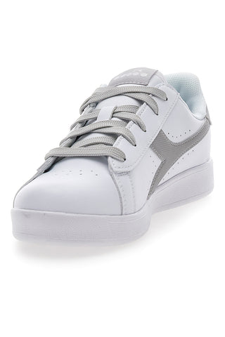 Sneakers Bianche e Argento con Lacci DIADORA GAME P CAMO GS