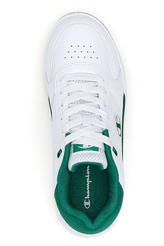 Weiße und grüne Sneakers mit perforiertem Obermaterial CHAMPION RD18 HERITAGE LOW
