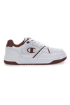Weiße und rote Sneakers mit seitlichem Logo Champion RD18 Lite Mesh
