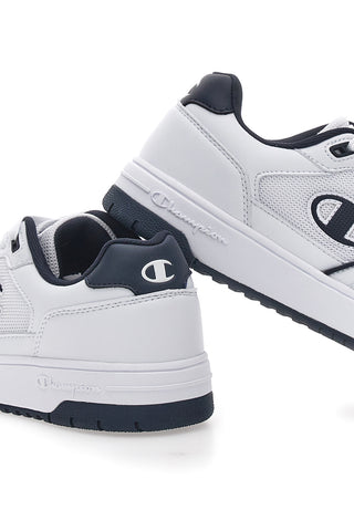 Sneakers Bianche e Blu Con Logo Laterale Champion RD18 Lite Mesh