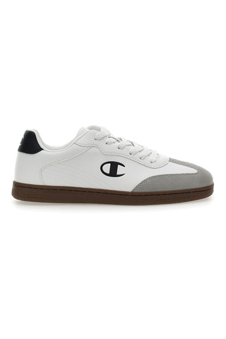 Sneakers Bianche Con Logo Laterale Champion Prestige Mix Material