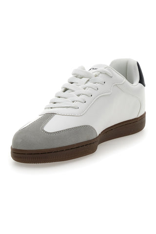 Sneakers Bianche Con Logo Laterale Champion Prestige Mix Material