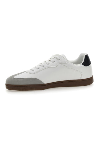 Sneakers Bianche Con Logo Laterale Champion Prestige Mix Material