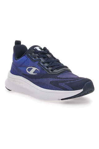 Sneakers Nere e Blu con Tomaia in Mesh CHAMPION GALACTIC Low Cut Shoe