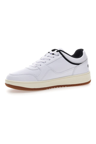 Sneakers Bianche e Nero con Suola in Gomma CHAMPION RD18 LOW