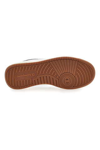 Sneakers Bianche e Nero con Suola in Gomma CHAMPION RD18 LOW
