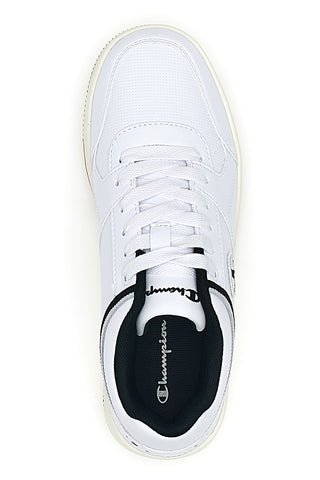 Sneakers Bianche e Nero con Suola in Gomma CHAMPION RD18 LOW
