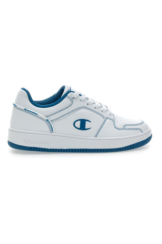 Sneakers Bianche e Azzurre Champion RD18 2 Low B Gs