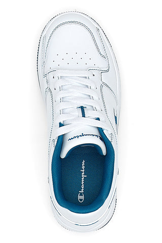 Sneakers Bianche e Azzurre Champion RD18 2 Low B Gs
