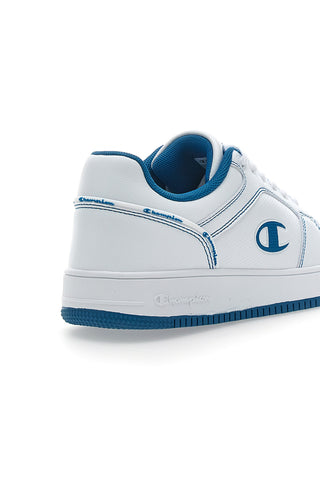 Sneakers Bianche e Azzurre Champion RD18 2 Low B Gs