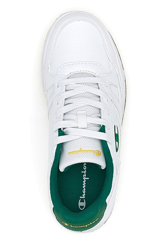 Weiße und grüne Turnschuhe CHAMPION CLY 87 B GS
