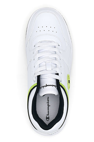Sneakers Bianche con Dettagli Blu e Gialli CHAMPION RD18 LOW G GS