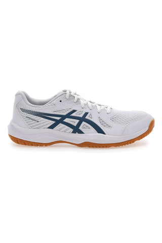 ASICS UPCOURT 6 Volleyballschuhe in Weiß und Blau