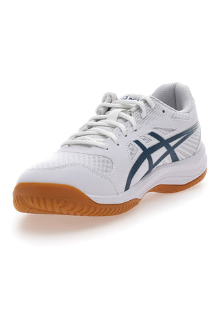 ASICS UPCOURT 6 Volleyballschuhe in Weiß und Blau