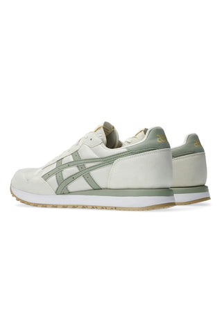 Cremefarbene und grüne Sneakers mit Ortholite-Einlegesohle ASICS Tiger Runner II