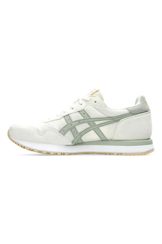 Cremefarbene und grüne Sneakers mit Ortholite-Einlegesohle ASICS Tiger Runner II