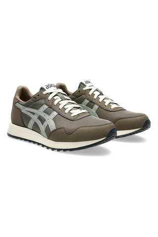 Taupefarbene Sneakers mit grauen Seitendetails ASICS TIGER RUNNER II