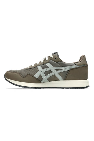 Taupefarbene Sneakers mit grauen Seitendetails ASICS TIGER RUNNER II