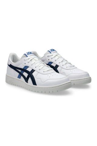 Weiße Turnschuhe mit blauem Logo ASICS JAPAN S GS