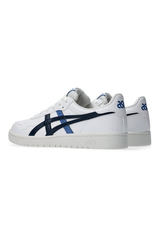 Weiße Turnschuhe mit blauem Logo ASICS JAPAN S GS