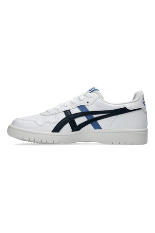 Weiße Turnschuhe mit blauem Logo ASICS JAPAN S GS