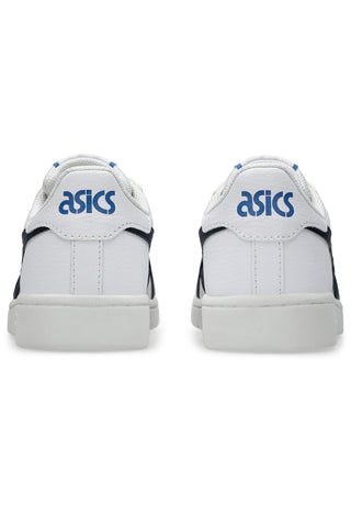 Weiße Turnschuhe mit blauem Logo ASICS JAPAN S GS