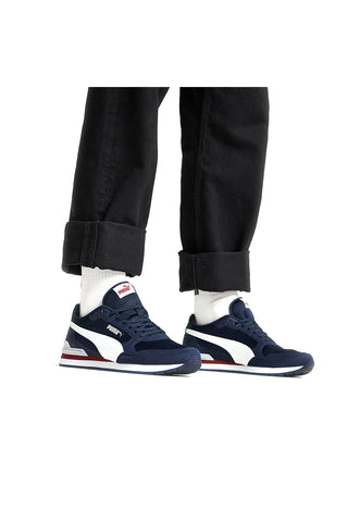 PUMA ST Runner v4 Mesh-Sneaker in Blau und Weiß