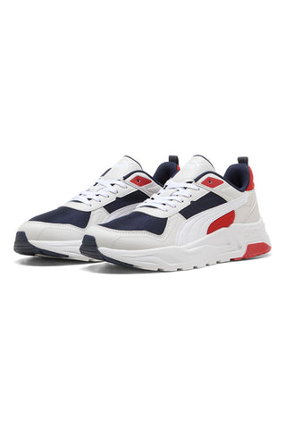 Sneakers Grigie con Dettagli Rossi e Blu PUMA Trinity 2 LT
