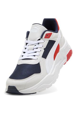 Sneakers Grigie con Dettagli Rossi e Blu PUMA Trinity 2 LT