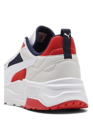 PUMA Trinity 2 LT Graue Sneakers mit roten und blauen Details