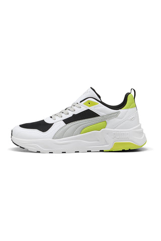 PUMA Trinity 2 LT Graue Sneakers mit Limettengrün-Details