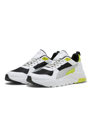 PUMA Trinity 2 LT Graue Sneakers mit Limettengrün-Details