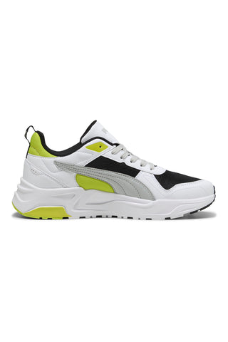 PUMA Trinity 2 LT Graue Sneakers mit Limettengrün-Details
