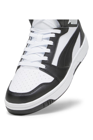 PUMA Rebound v6 Hohe Sneaker in Schwarz und Weiß