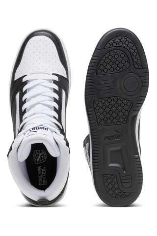 Sneakers Alte Bianche e Nere PUMA Rebound v6