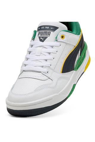 Puma Rebound Retro-Sneaker in Weiß und Grün