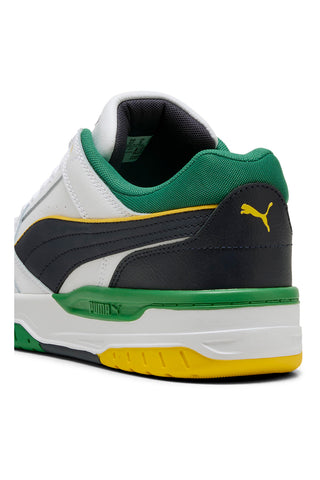 Puma Rebound Retro-Sneaker in Weiß und Grün