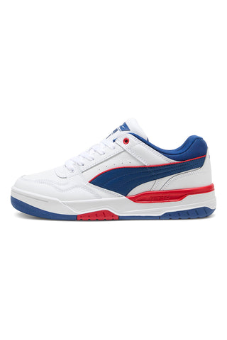 Puma Rebound Retro-Sneaker in Weiß und Blau