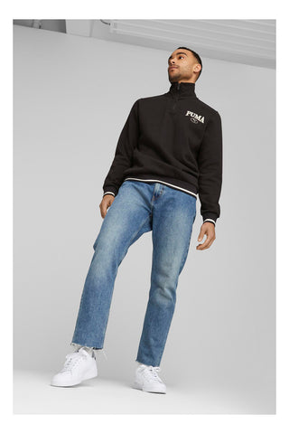 Puma – Smash 3 L – Weiße und blaue Turnschuhe