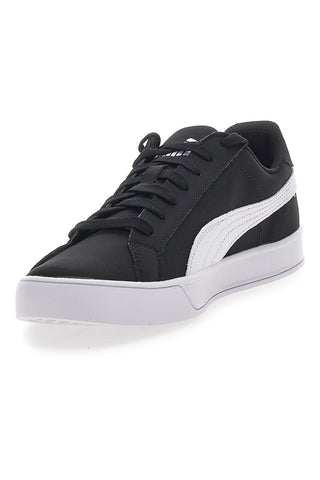 Puma Smash Vulc – Schwarze und weiße Turnschuhe