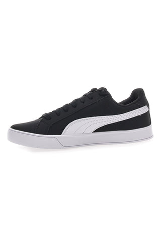 Puma Smash Vulc – Schwarze und weiße Turnschuhe