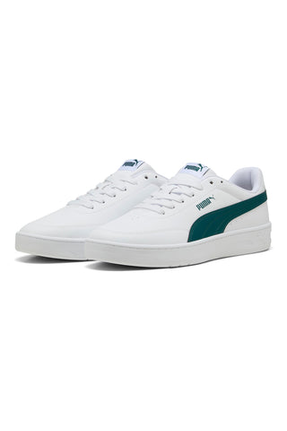 Sneakers Bianche e Verdi Puma Court Classic Clean