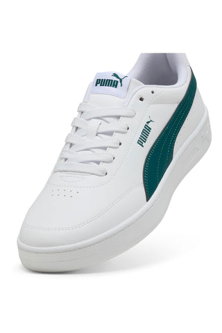 Sneakers Bianche e Verdi Puma Court Classic Clean