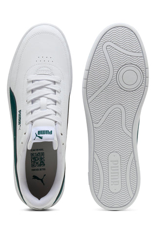 Sneakers Bianche e Verdi Puma Court Classic Clean