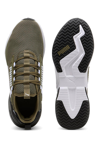 Puma Retaliate 3 Grüne Laufschuhe