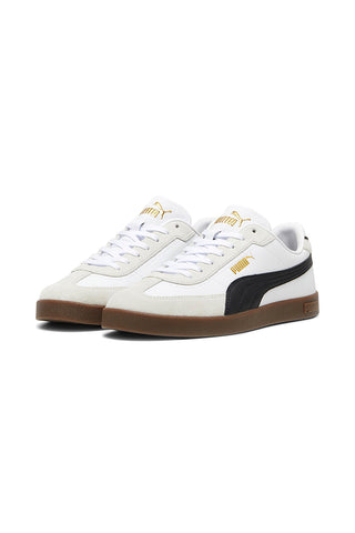 Puma – Club II Era – Weiße Sneakers mit schwarzen Details