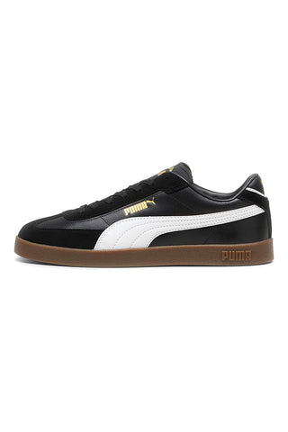 Schwarze Sneakers mit weißen Details Puma Club II Era